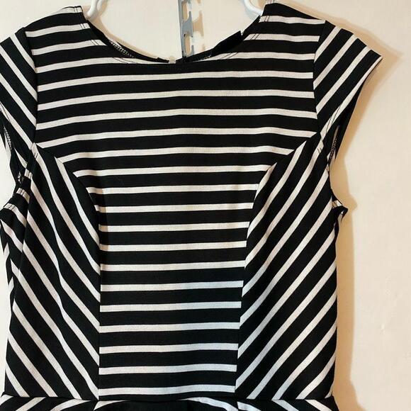 Mossimo Supply Co. Striped Peplum Dress Small - Picture 4 of 6